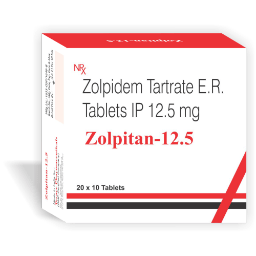 Zolpidem Tartrate Er 12.5mg Tablets